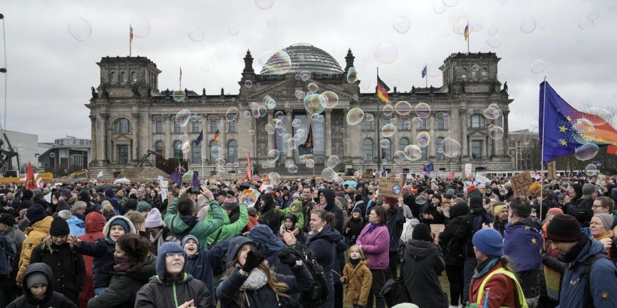 Protest gegen recht AfD