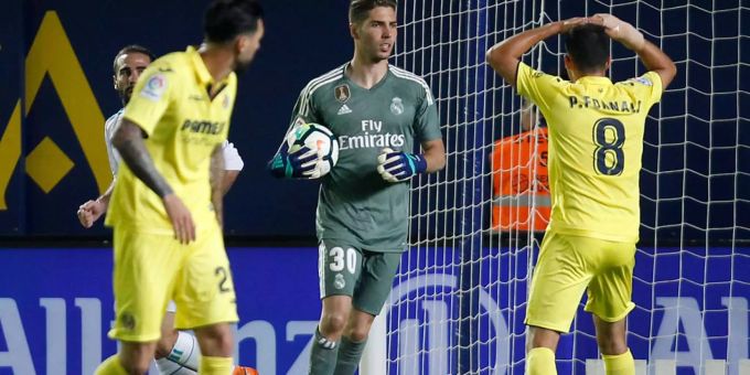 Luca Zidane (Mitte), Sohn von Trainer Zinédine Zidane, bei einem Spiel für Real Madrid. Luca Zinedine Zidane Fernández