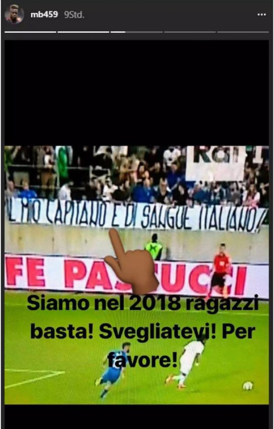 Balotelli meldete sich auf seinem Instagram-Account zu Wort.