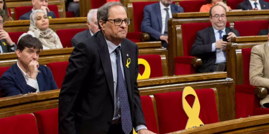 Quim Torra soll am Montag zum neuen Regionalpräsidenten Kataloniens gewählt werden.