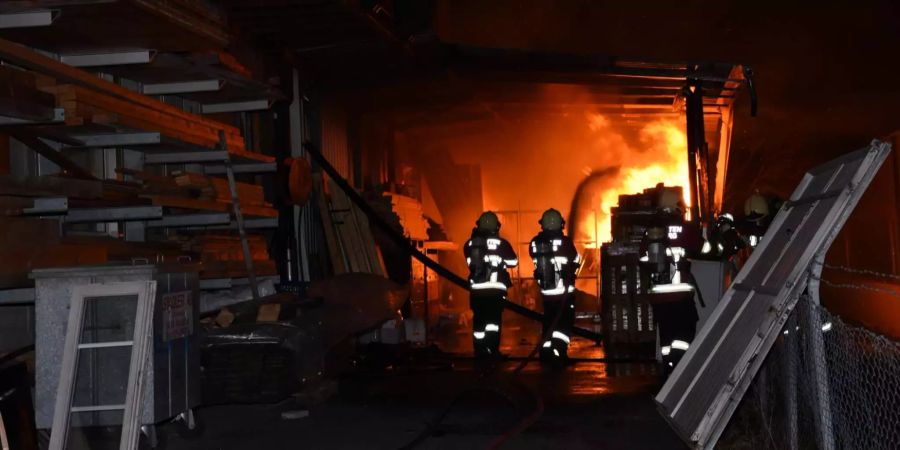Brand in Altstätten SG.