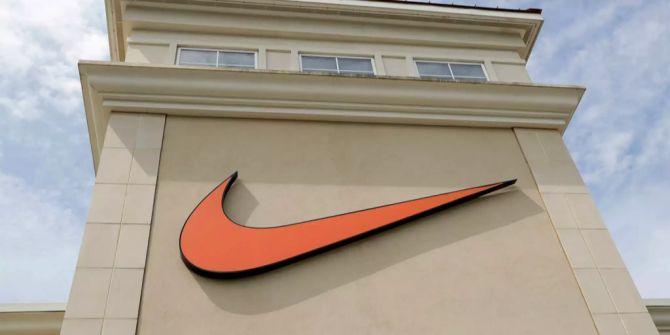 Das Logo von Nike.