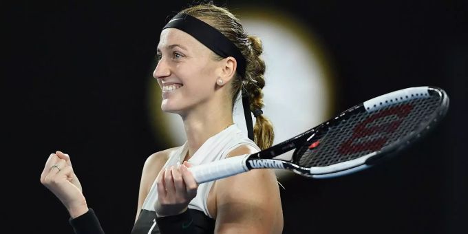 Petra Kvitova jubelt nach dem gewonnen Halbfinal. Petra Kvitova