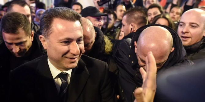 Nikola Gruevski, der in seiner Heimat mit Haftbefehl gesuchte ehemalige mazedonische Regierungschef.