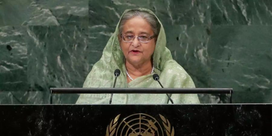 Bangladeschs Premierministerin Sheikh Hasina bei der UN-Generalversammlung.