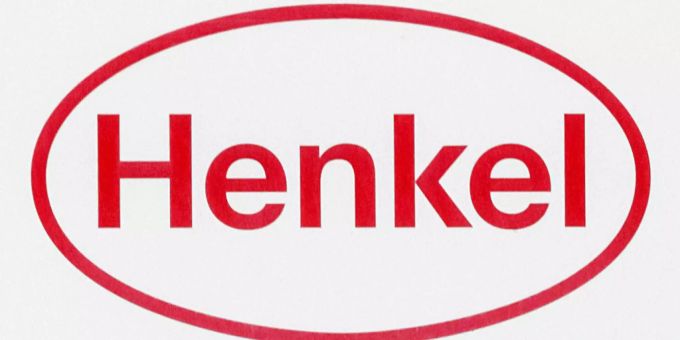 Henkel hat zu kämpfen. Logo der Firma Henkel in Pratteln.