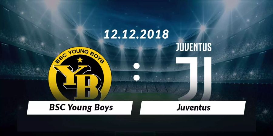 BSC Young Boys spielt zuhause im Stade de Suisse gegen Juventus Turin