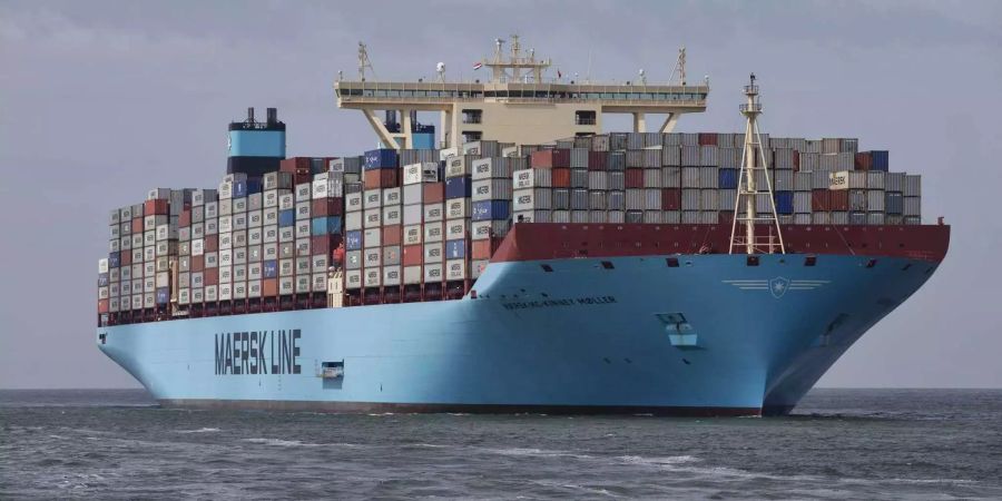 Das Containerschiff Maersk MC-Kinney Moller.