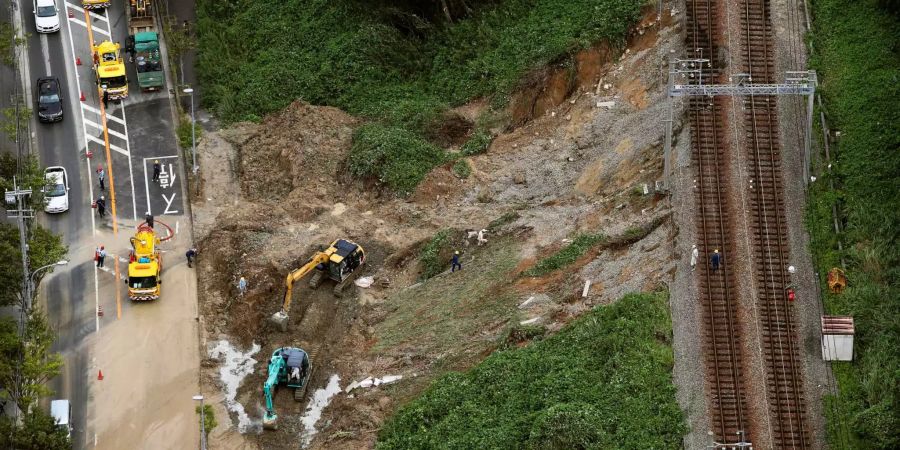 Ein Landstrich im Westen Japans ist nach dem Taifun zerstört.