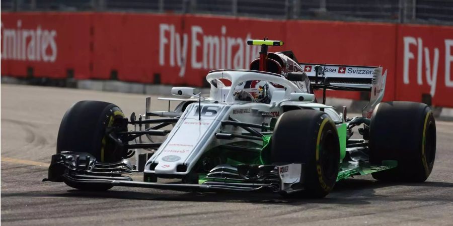 Die Sauber-Piloten Marcus Ericsson und Charles Leclerc konnten nicht überzeugen.