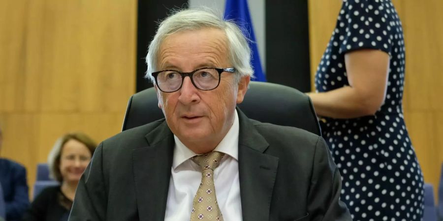 EU-Kommissionspräsident Jean-Claude Juncker bei einem wöchentlichen Treffen in Brüssel.