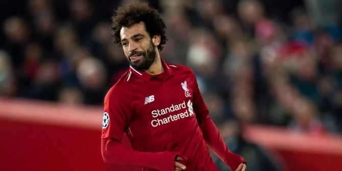 Mohamed Salah beim Champions-League-Spiel zwischen Liverpool und Napoli.