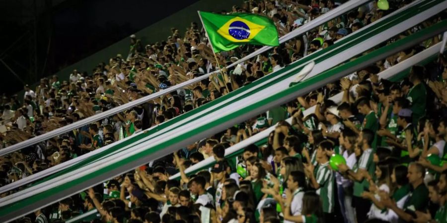 Fans von Chapecoense im Stadion.