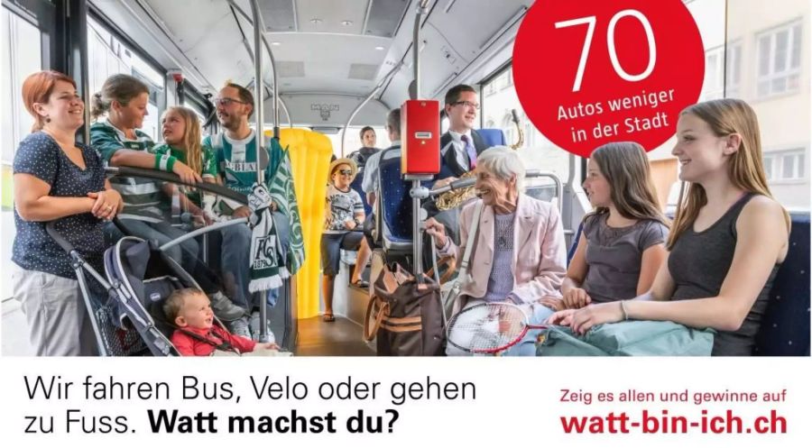 Plakat der «Watt machst du?» Aktion der Stadt St. Gallen - zvg Stadt St. Gallen