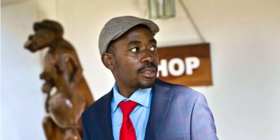 Oppositionsführer Nelson Chamisa in Simbabwe.