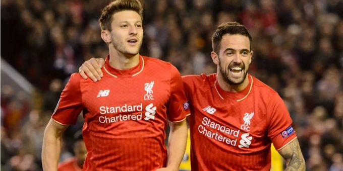 Danny Ings (rechts) im Liverpool-Dress. Danny Ings (rechts) im Liverpool-Dress.