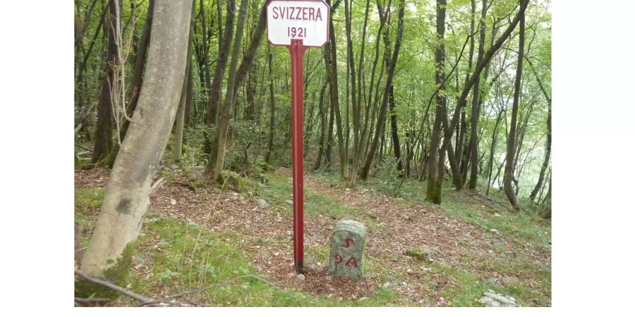 Auf dem nördlichen Gemeindegebiet von Wasterkingen (ZH) liegt die Grenze zu Deutschland. Der historische Grenzstein weist einen Eckpunkt aus.