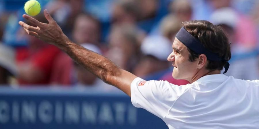 Roger Federer im Final in Cincinnati.