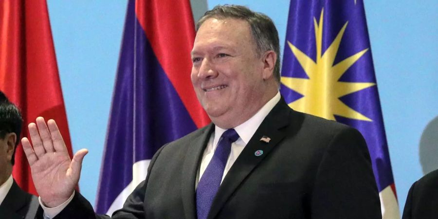 Der US-Aussenminister Mike Pompeo beim Treffen in Singapur.