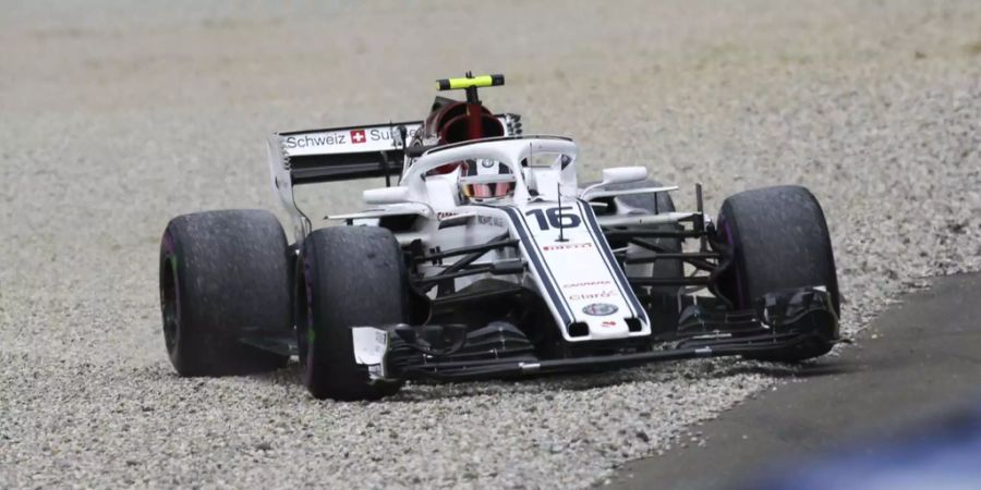 Sauberpilot Charles Leclerc im heutigen Qualifying in Spielberg.