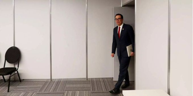 US-Finanzminister Steven Mnuchin signalisierte Verhandlungsbereitschaft. US-Finanzminister Steven Mnuchin signalisierte Verhandlungsbereitschaft.