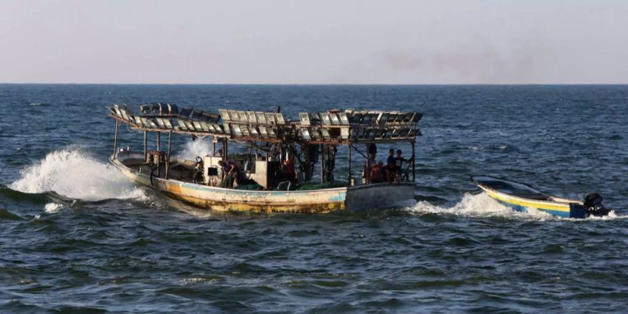 Das Schiff stach vom Gazastreifen aus in See.