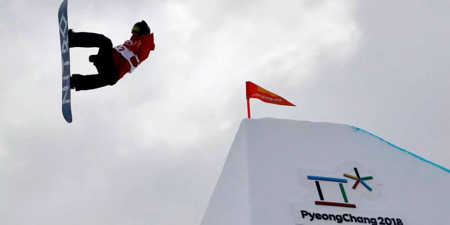 Michael Schärer zeigt eine gute Leistung im Big-Air-Final.