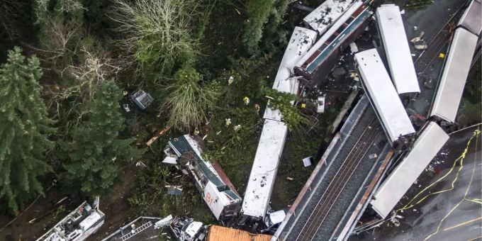 128 statt 48 km/h in Washington - Zug war zu schnell unterwegs