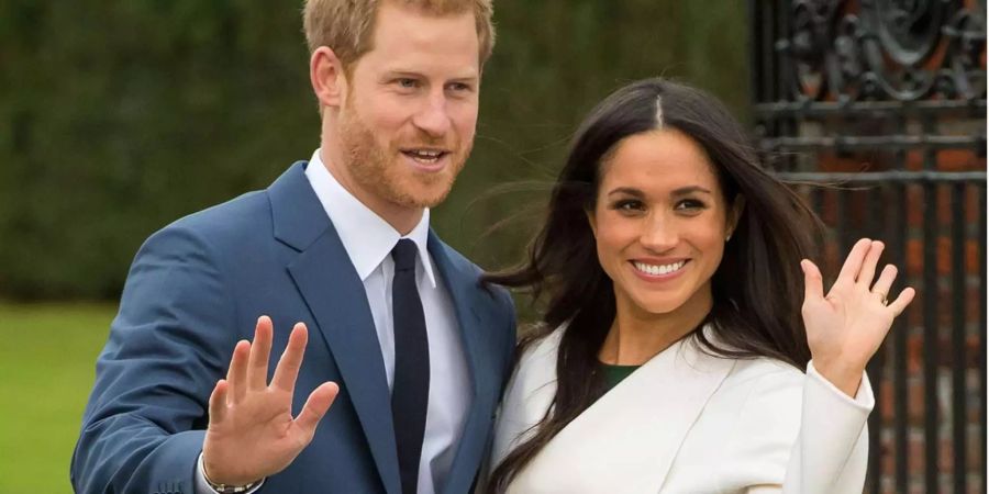 Prinz Harry und Meghan Markle bei der Bekanntgabe ihrer Verlobung