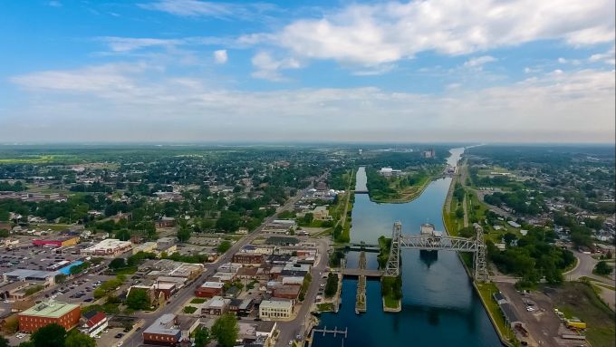 Die kanadische Kleinstadt Port Colborne liegt am Ufer des Lake Eerie nahe de US-Grenze. BN