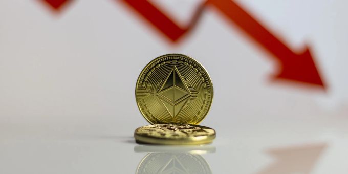 Die Kryptowährung Ethereum erlebt noch stärkere Verluste als der Bitcoin. ethereum