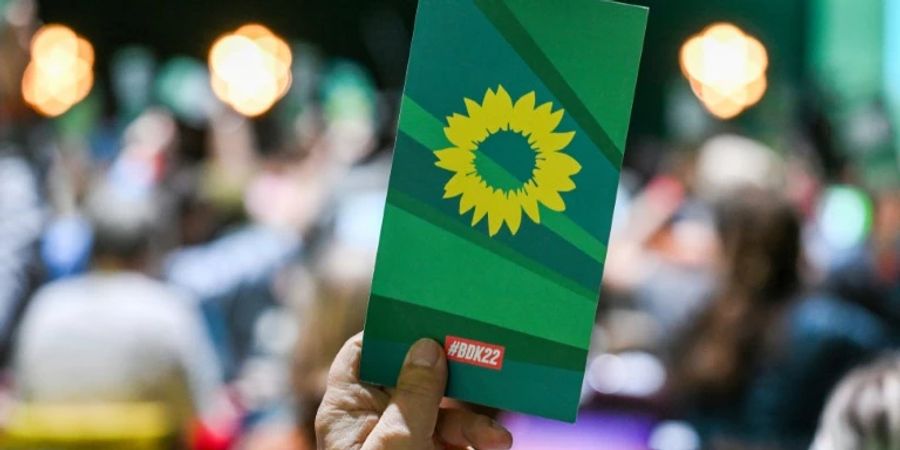 Stimmkarte auf Grünen-Parteitag in Bonn