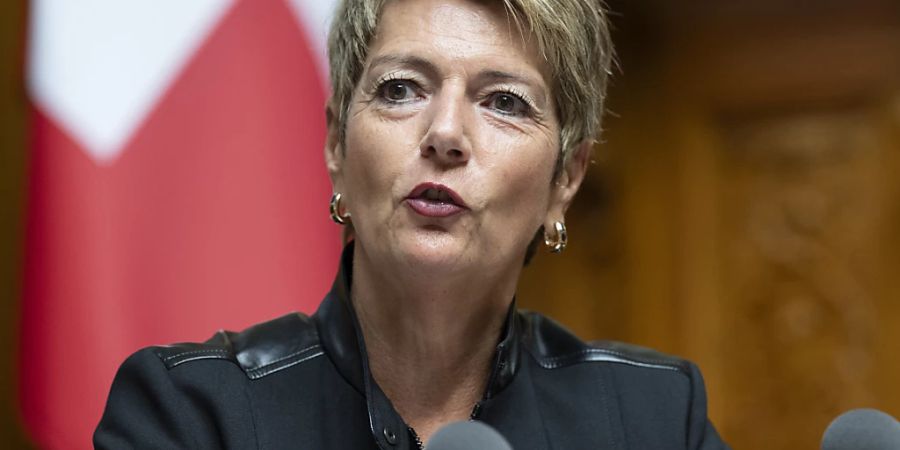 Finanzministerin Karin Keller-Sutter stellte sich vergeblich gegen eine Streichung des Beitrags an die UNWRA. (Archivbild)