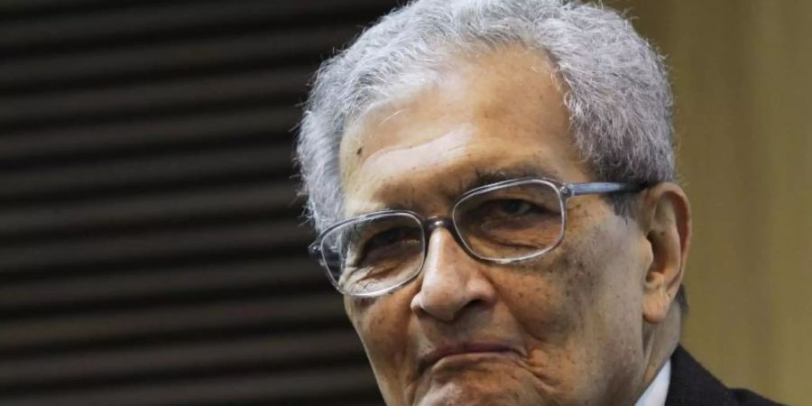 Amartya Sen erhält den Friedenspreis des Deutschen Buchhandels 2020. Foto: Anindito Mukherjee/EPA/dpa