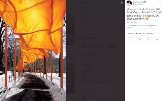 Die Flaggen im NY-Central Park hätte Christo für 50 Millionen verkaufen können. Der Künstler lehnte ab. Christo