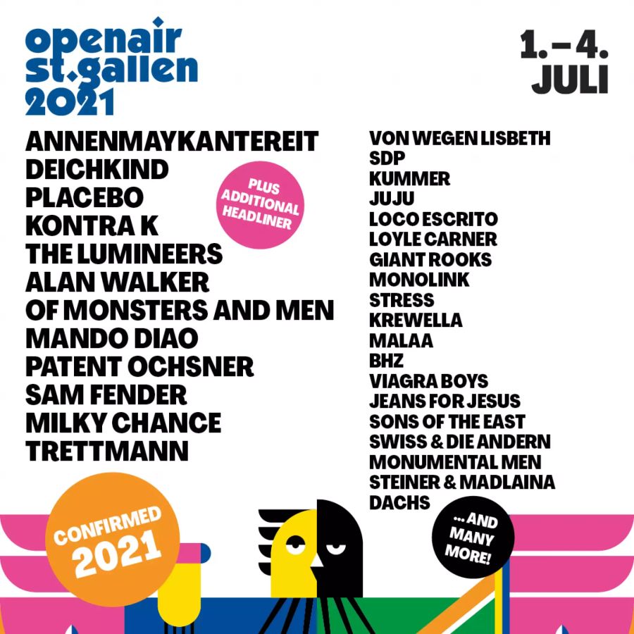 Line-Up: Openair St. Gallen