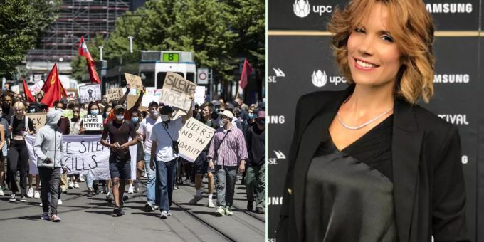 «Keine Drohungen!» - Demo-Organisatoren eilen Mimi Jäger zur Hilfe