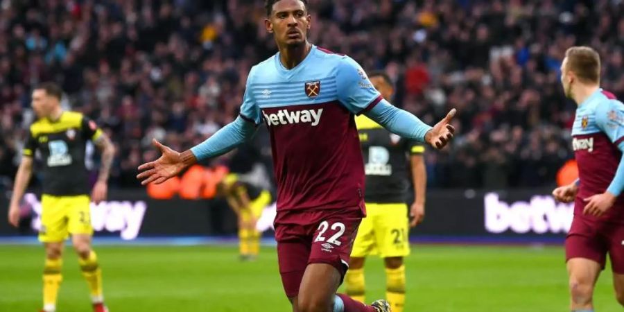 Geht mittlerweile für West Ham United auf Torejagd: Ex-Eintracht-Profi Sébastien Haller. Foto: Victoria Jones/PA Wire/dpa