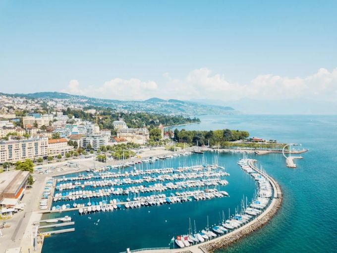Erinnert an Monte Carlo: der Hafen von Ouchy Der Hafen von Ouchy