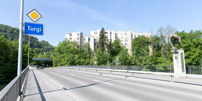 Einfahrt von Untersiggenthal - Turgi Einfahrt von Untersiggenthal - Turgi