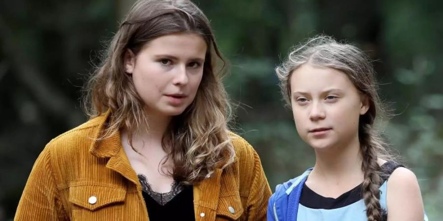 Die Klimaschutzaktivistinnen Luisa Neubauer (l.) und Greta Thunberg. Foto: Oliver Berg/dpa/Archiv