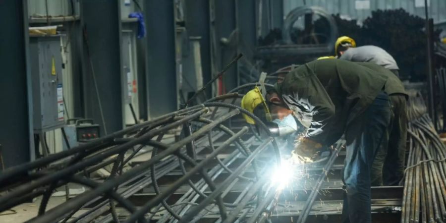 Stahlfabrik im chinesischen Hangzhou