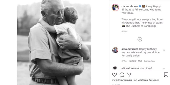 Prinz Charles vermisst seine Enkel, wie hier Prinz George. Prinz Charles
