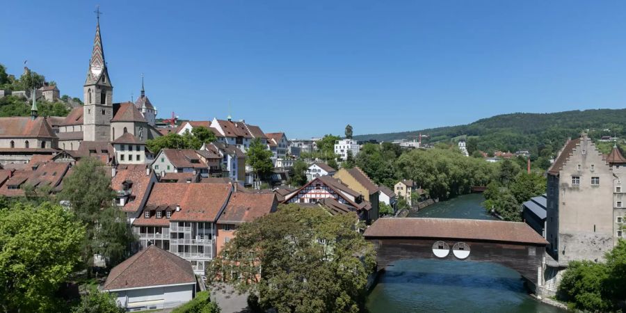 Die Altstadt von Baden.