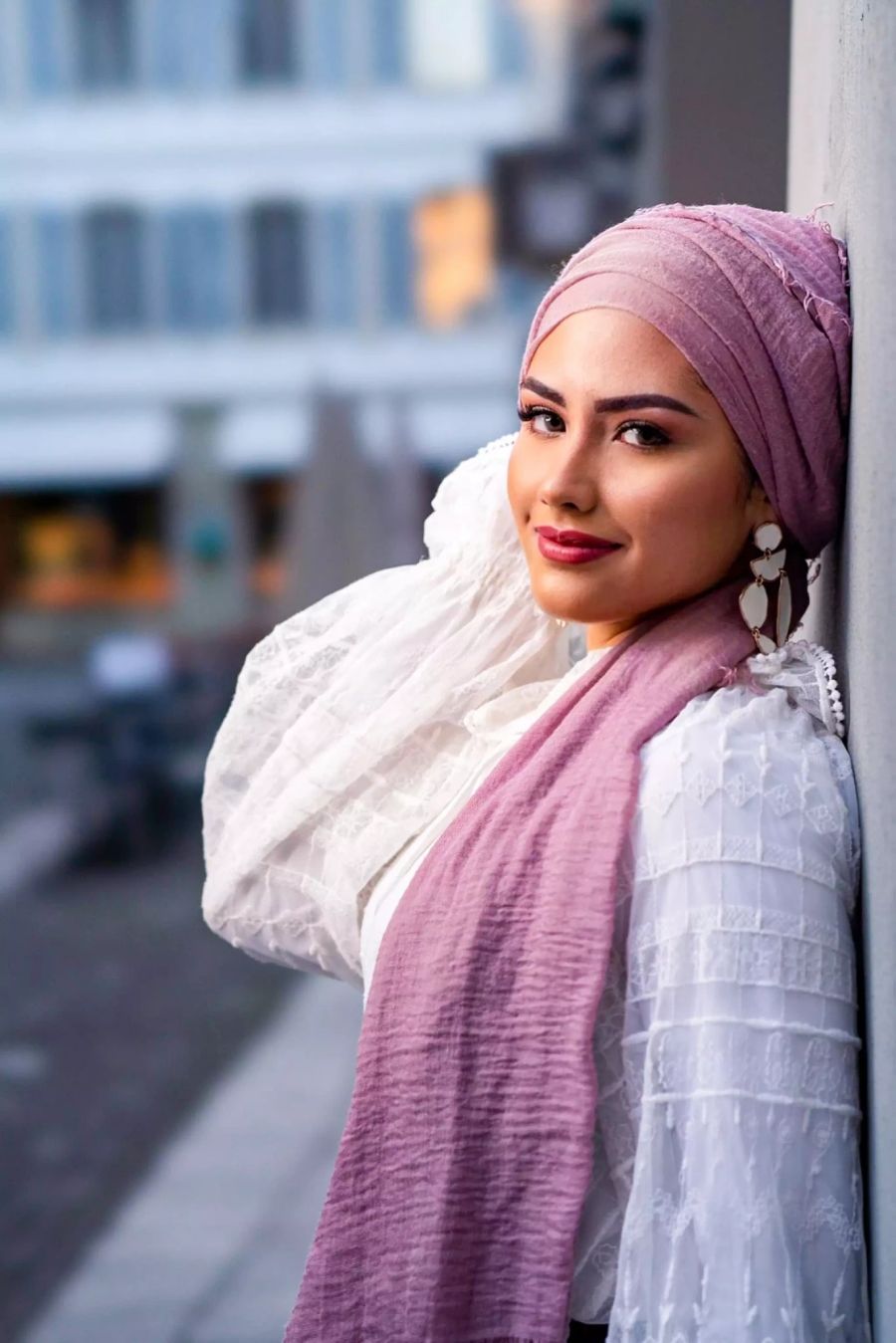 Frau als Model beim Posieren
