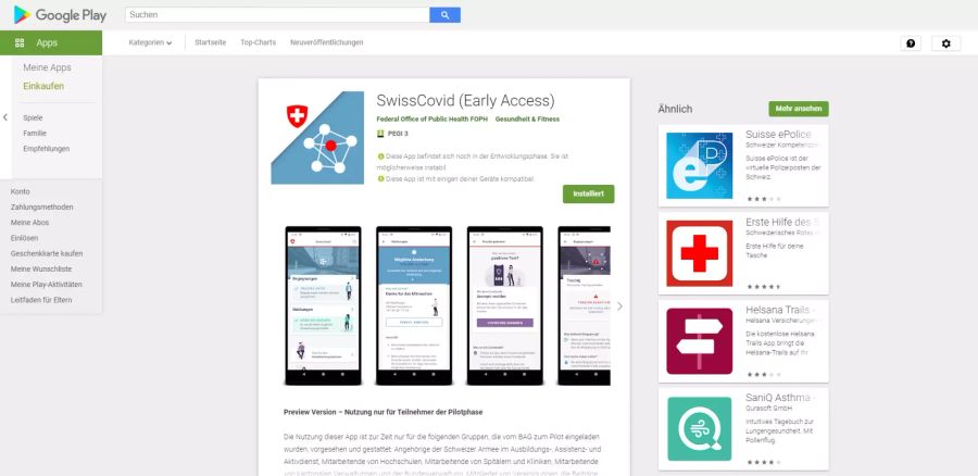 SwissCovid app