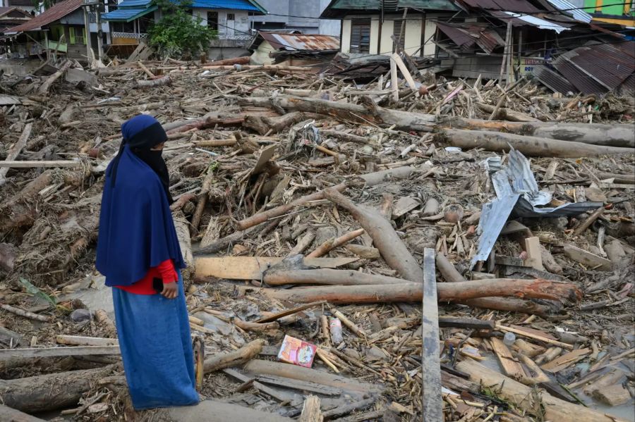 Überschwemmung in Indonesien