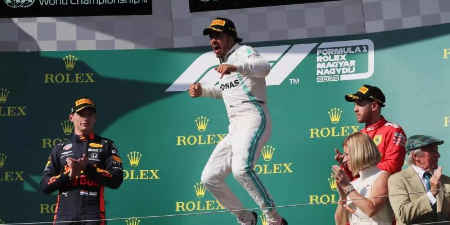 Feierte 2019 seinen insgesamt sechsten Sieg auf dem Hungaroring: Lewis Hamilton. Foto: -/Lapresse via ZUMA Press/dpa