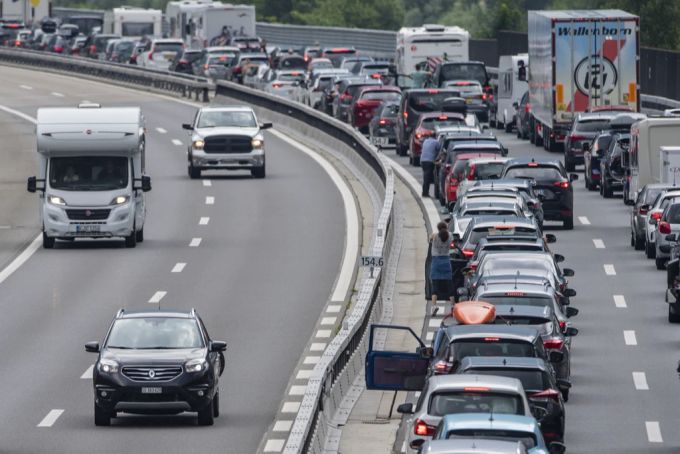 Am 23. Juli 2022 war der Stau vor dem Gotthard in Richtung Süden rund 15 Kilometer lang. Stau Gotthard