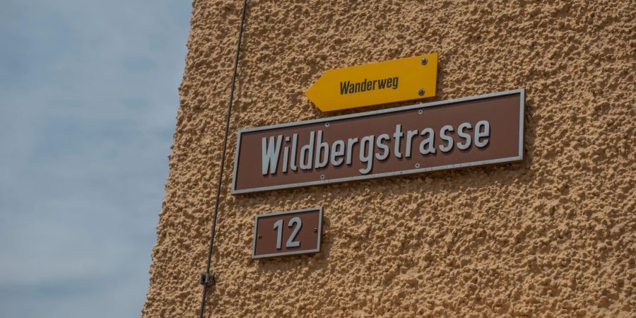 Die Wildbergstrasse in Wildberg, Bezirk Pfäffikon ZH.